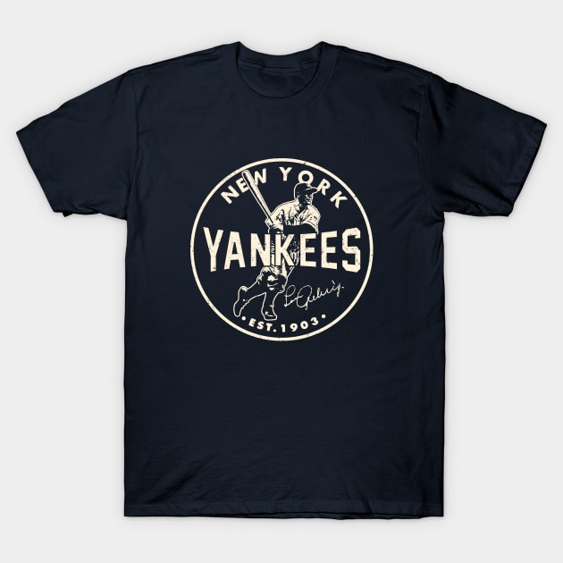 Lou Gehrig Yankees 2 by Buck Tee T-Shirt by Buck Tee